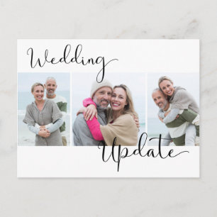 Hochzeitsaktualisierung 3 Foto Verspätete Hochzeit Postkarte