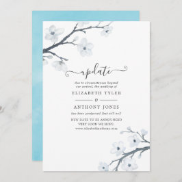 Hochzeitsaktualisierung für Weißkirschblüten Einladung