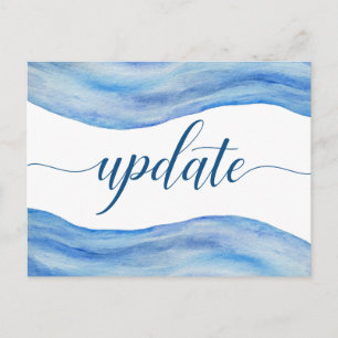 Hochzeitsaktualisierung Postkarte - Wasserfarbe de