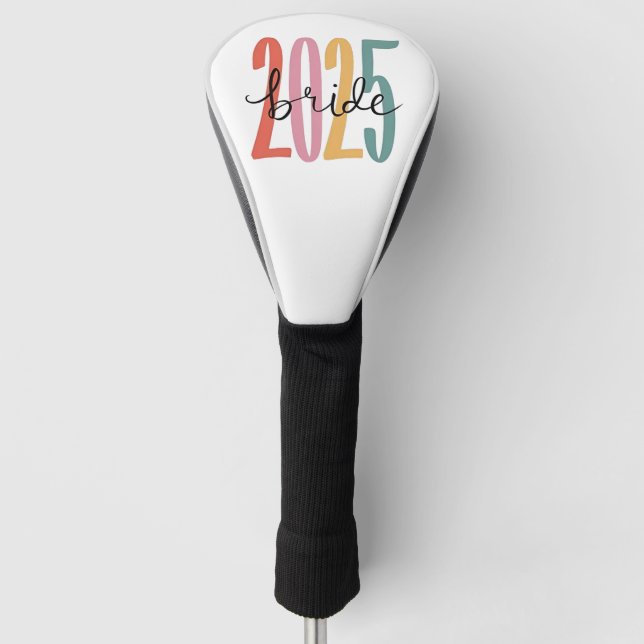 Hochzeitsankündigung 2025 golf headcover (Vorderseite)