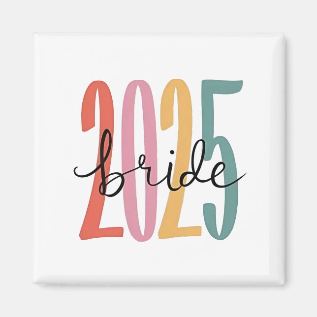Hochzeitsankündigung 2025 magnet (Vorne)