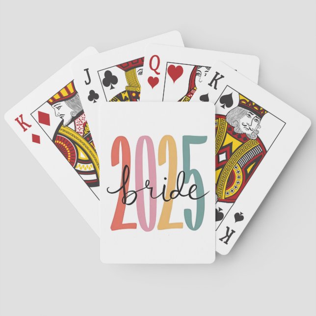 Hochzeitsankündigung 2025 spielkarten (Rückseite)