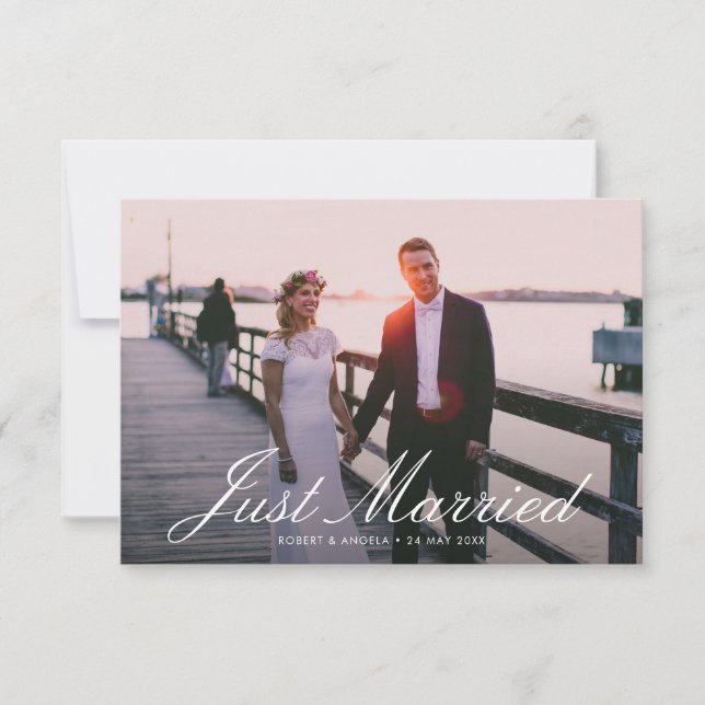 Hochzeitsankündigung Dankeskarte (Vorderseite)