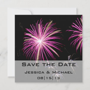 Hochzeitsankündigung Feuerwerk Save the Date