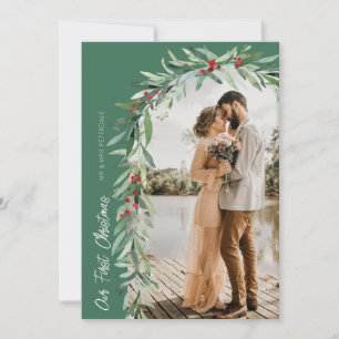 Hochzeitsankündigung für Botanische Feiertage Dankeskarte