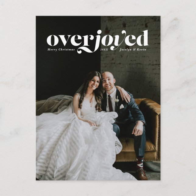 Hochzeitsankündigung für den Urlaub Postkarte (Vorderseite)