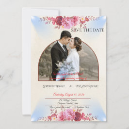 Hochzeitsankündigung Kirche Blush Rose Save The Date