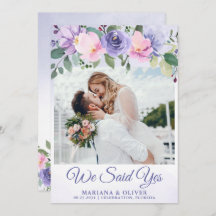 Hochzeitsankündigung Moderne rosa Blüte