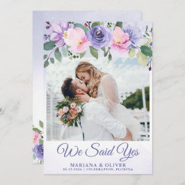 Hochzeitsankündigung Moderne rosa Blüte Einladung