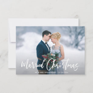 Hochzeitsankündigung moderner Typografie Dankeskarte