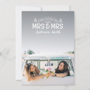 Hochzeitsankündigung Mrs & Mrs Weihnachten