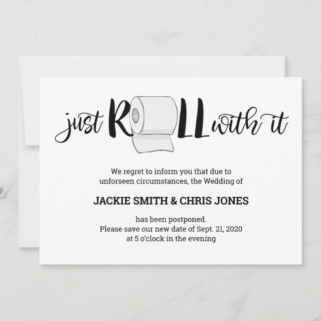 Hochzeitsankündigung - Roll Einladung (Vorderseite)