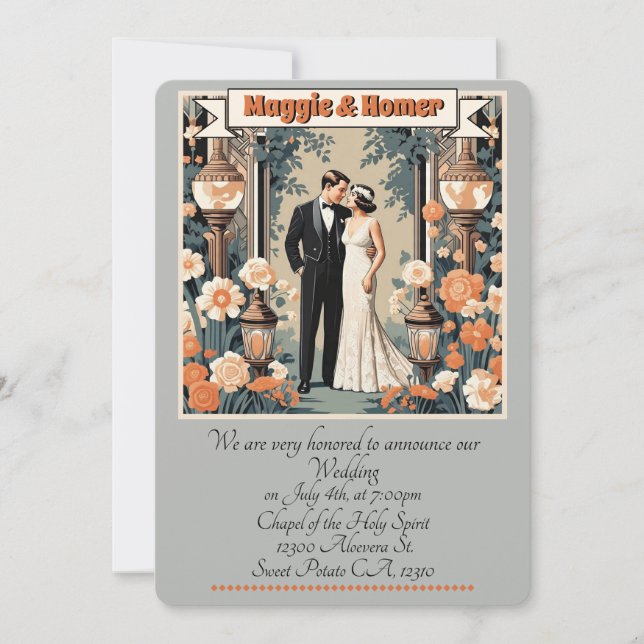 "Hochzeitsankündigungen" Einladung (Vorderseite)