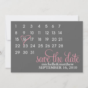 Hochzeitsankündigungen Kalender Save the Date