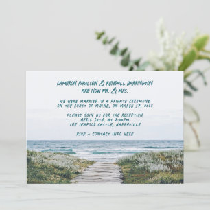 Hochzeitsankündigungsfeier am Ocean Boardwalk Einladung