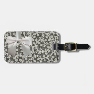 Hochzeitsantike Spitzen Linen Weiße klassische Hüb Gepäckanhänger