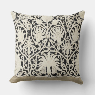 Hochzeitsantike Spitzen Linen Weiße klassische Hüb Kissen