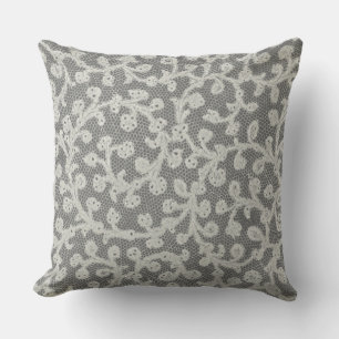 Hochzeitsantike Spitzen Linen Weiße klassische Hüb Kissen Für Draußen