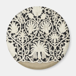 Hochzeitsantike Spitzen Linen Weiße klassische Hüb Magnet