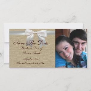 Hochzeitsantike Spitzen Linen Weiße klassische Hüb Save The Date