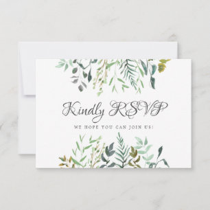 Hochzeitsantwort mit Songwunsch und Essensauswahl  RSVP Karte