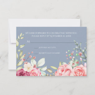 Hochzeitsantwortkarte 'Bridal Embrace' RSVP Karte