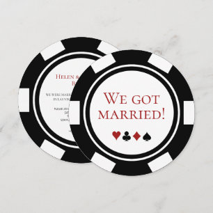 Hochzeitsanzeige für eine heimliche Hochzeit in La Einladung