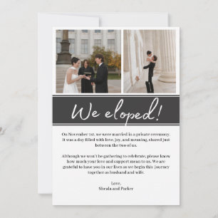Hochzeitsanzeigekarten für die Flitterwochen Einladung