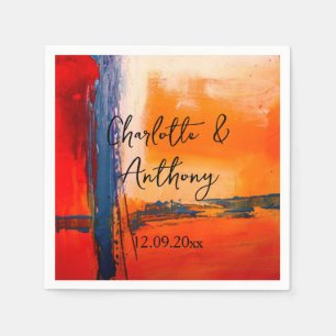 Hochzeitsarbeit für kreative Abstrakte Kunstwerke Serviette