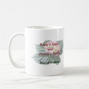 Hochzeitsartikel aus Rosa und Weiß Tasse