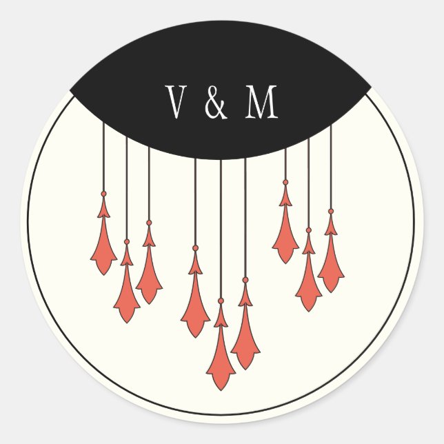 Hochzeitsaufkleber für Mitternacht Runder Aufkleber (Vorderseite)