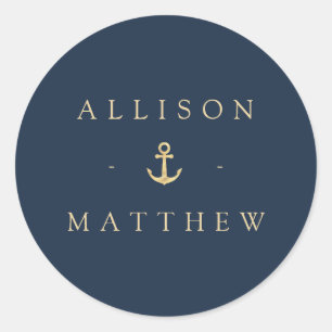 Hochzeitsaufkleber Runder Aufkleber