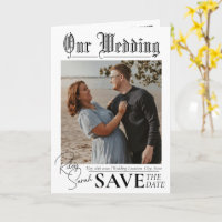 HOCHZEITSAUSGABE Zeitung | gefaltete Karte