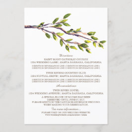 Hochzeitsausweis für gegrillte Zweige Einladung