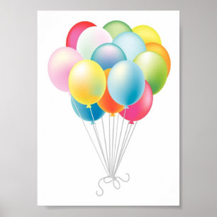 Hochzeitsballon Poster