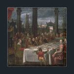 Hochzeitsbankett Magnet<br><div class="desc">Hochzeitsbankett des Großherzogs Ferdinand I von der Toskana | von Domenico Cresti Passignano | Art Location: Kunsthistorisches Museum,  Wien,  Österreich | Italienischer Künstler | Image Collection number: XAM70496</div>