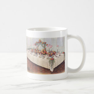 Hochzeitsbankett-Tisch im Vintage-Stil Tasse