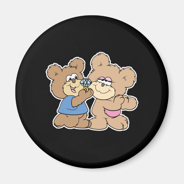 Hochzeitsbären Magnet (Vorne)