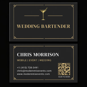Hochzeitsbarkeeper QR-Code Professional Visitenkarte