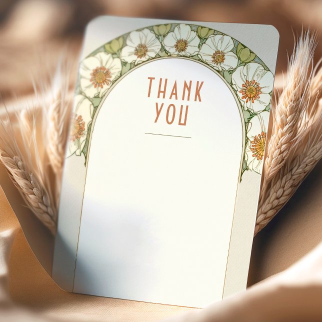 Hochzeitsbeilage Danke Vintages Jugendstil Einladung (Von Creator hochgeladen)