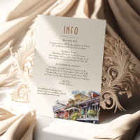 Hochzeitsbeilage INFO und Details New Orleans Invi