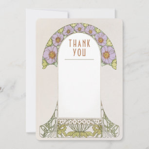 Hochzeitsbeilage Vielen Dank für Ihr Vintages Juge Einladung