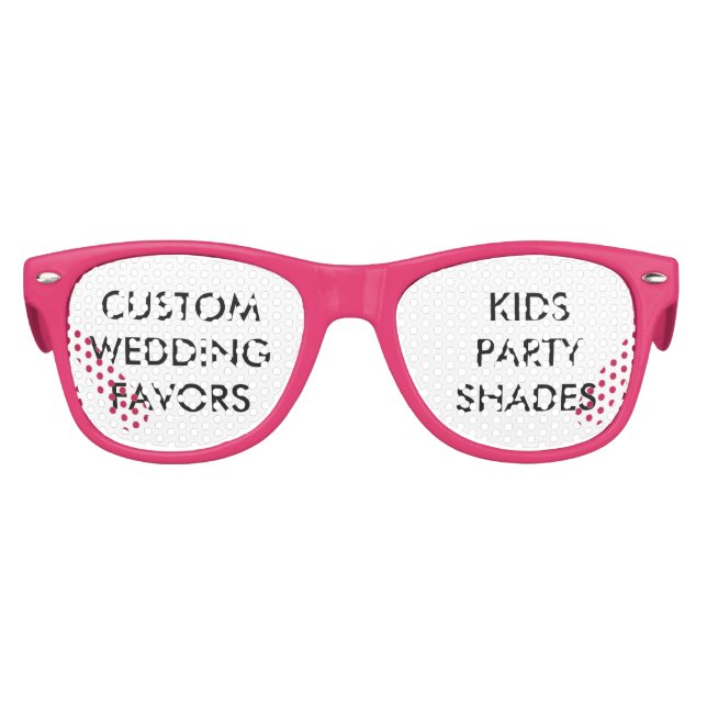 Hochzeitsbenutzerspezifische KIDS-PARTY-SHADES - P Partybrille (Vorderseite)