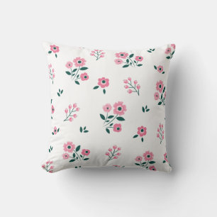 Hochzeitsbestseller Roter Blumenhintergrund Kissen