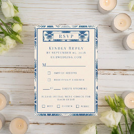 Hochzeitsblumen aus dem Mittelalter | VollPrint RSVP Karte