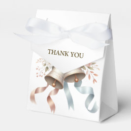 Hochzeitsblumen Bells Pink Blue Ribbons Schöne Geschenkschachtel