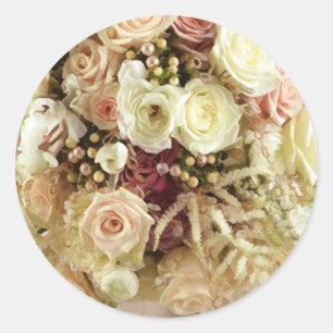 Hochzeitsblumen Umschlag Aufkleber-Aufkleber Runder Aufkleber