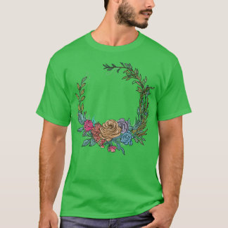 Hochzeitsblumenkranz I Brautstrauß Boho-Stil T-Shirt