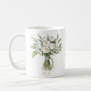 Hochzeitsblumenstrauß Kaffeetasse