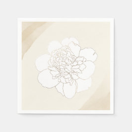 Hochzeitsblüten von weißen Zwiebeln Serviette